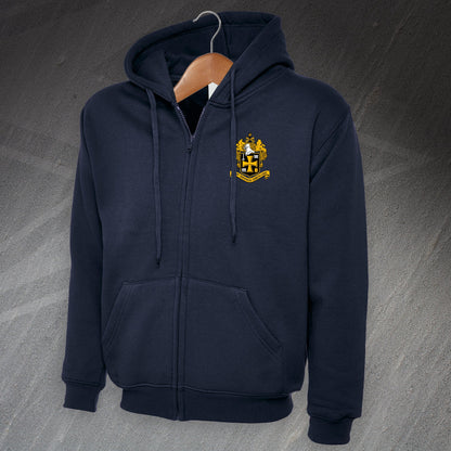 Retro Wolves 1921 Embroiderd Full Zip Hoodie