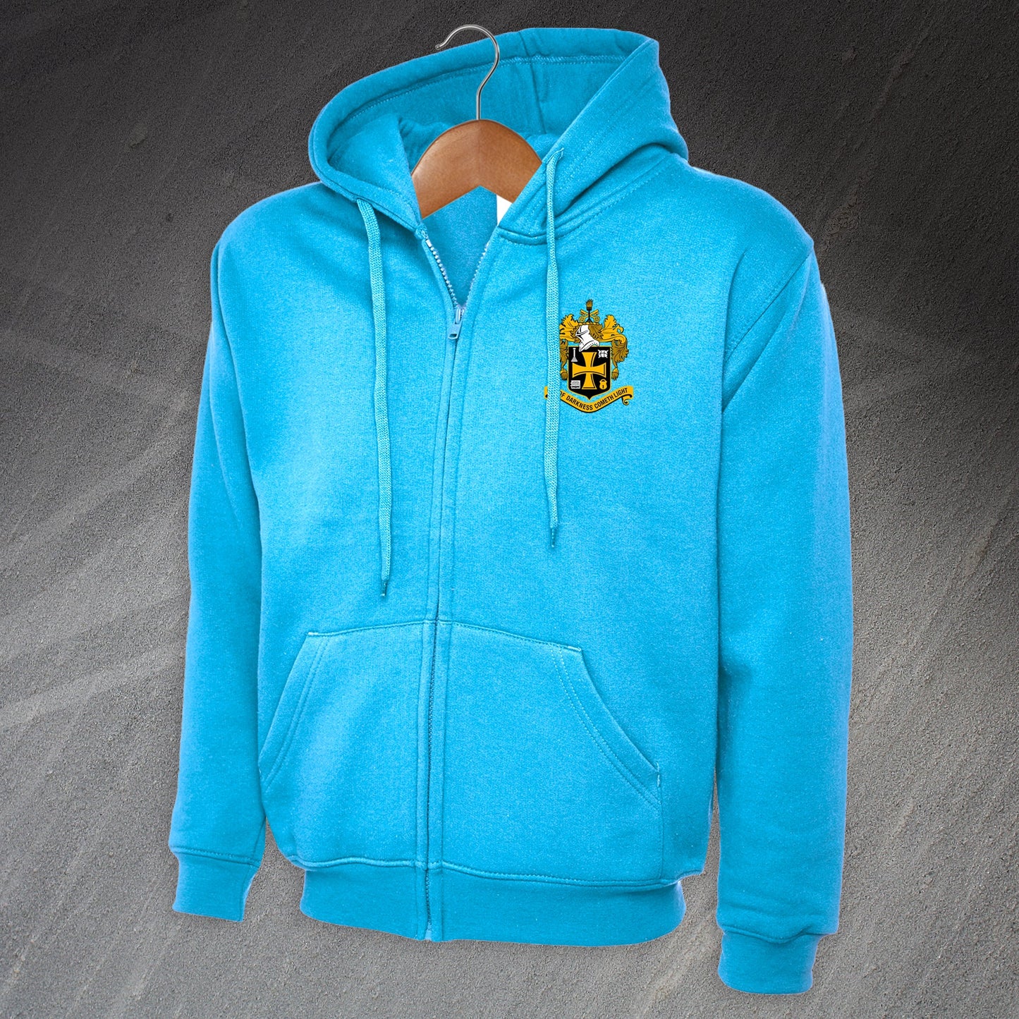 Retro Wolves 1921 Embroiderd Full Zip Hoodie