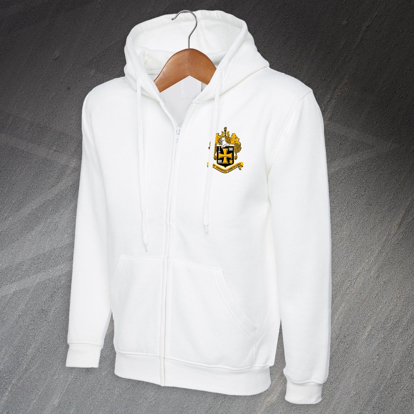 Retro Wolves 1921 Embroiderd Full Zip Hoodie