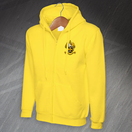 Retro Wolves 1921 Embroiderd Full Zip Hoodie