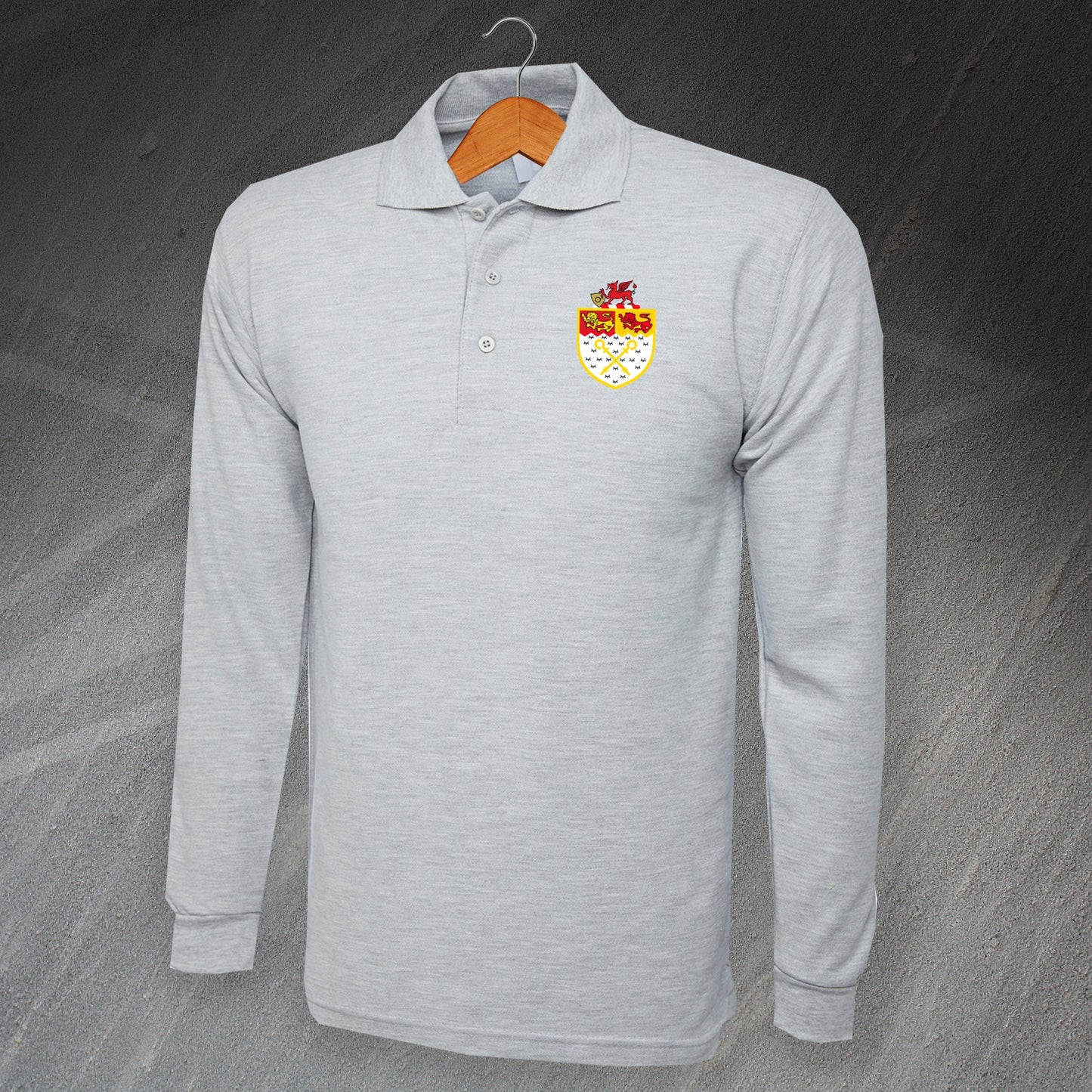 Wrexham Long Sleeve Polo Shirt