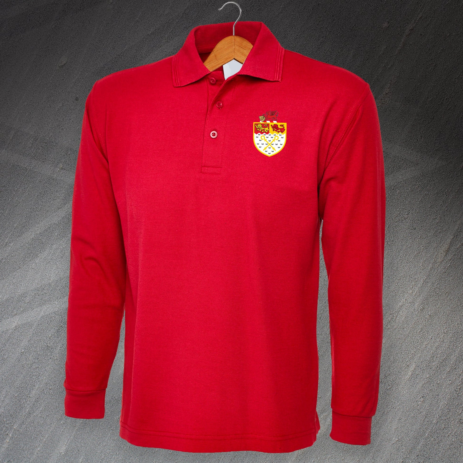 Wrexham Long Sleeve Polo Shirt