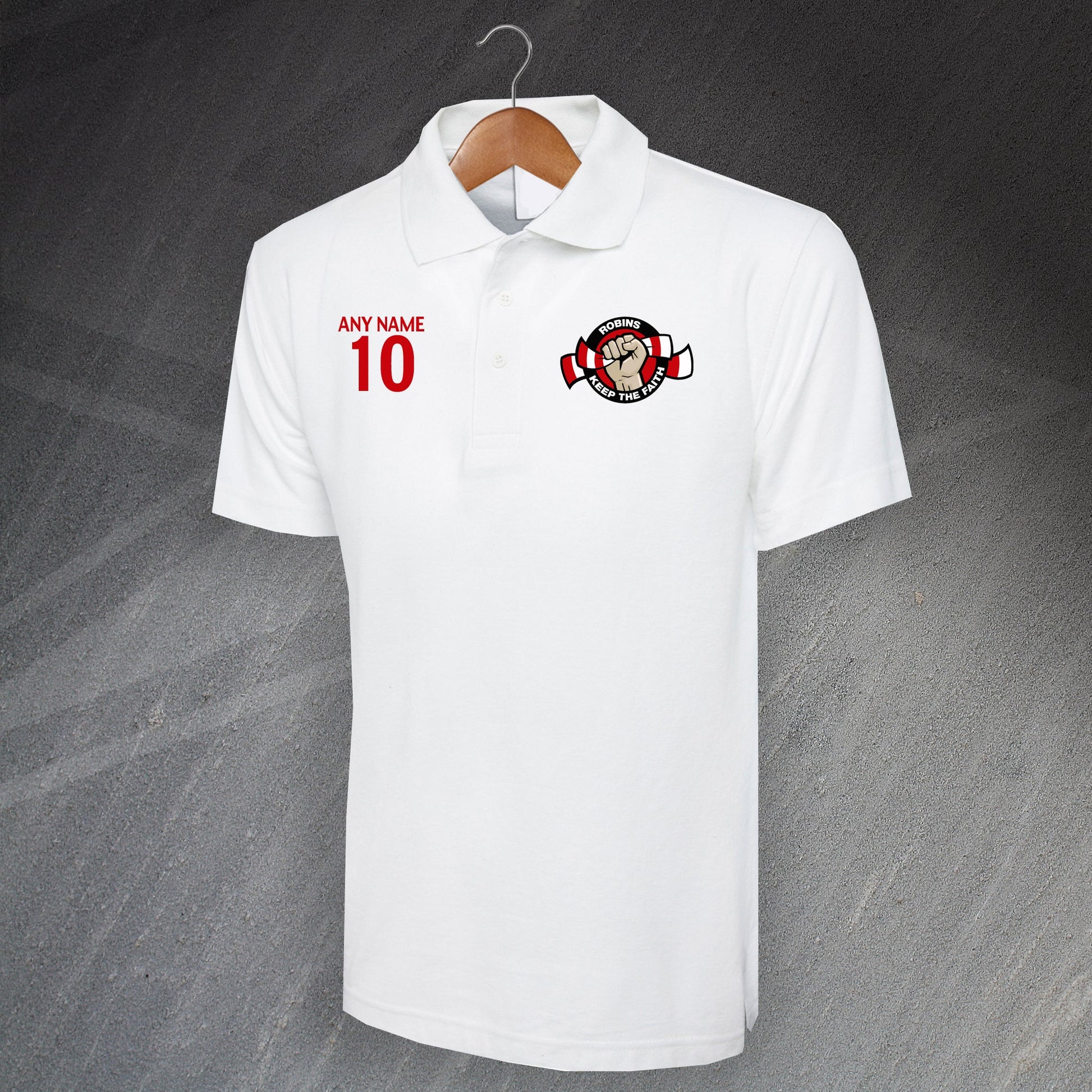 Robins Keep The Faith Polo Shirt with any Number & Name