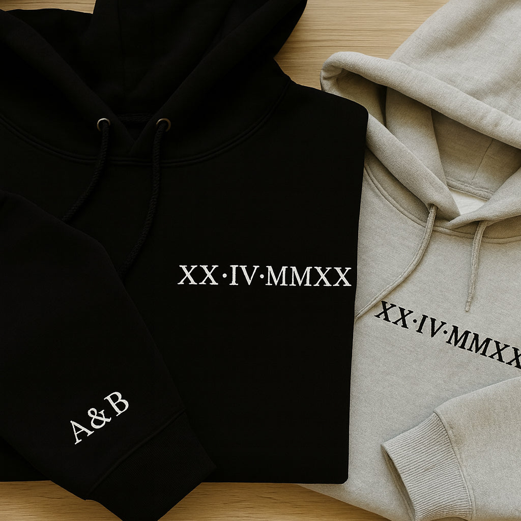 Custom Roman Numeral Hoodie
