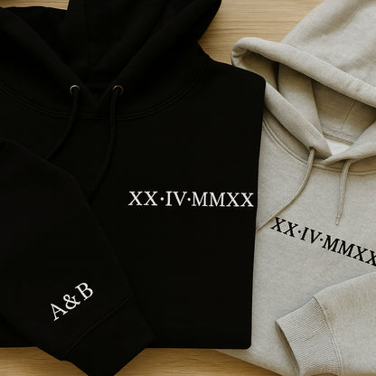 Custom Roman Numeral Hoodie