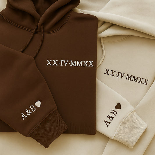 Custom Roman Numeral Hoodie