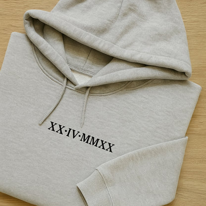 Custom Roman Numeral Hoodie