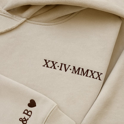 Custom Roman Numeral Hoodie