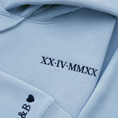 Custom Roman Numeral Hoodie