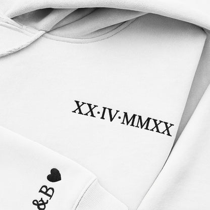 Custom Roman Numeral Hoodie