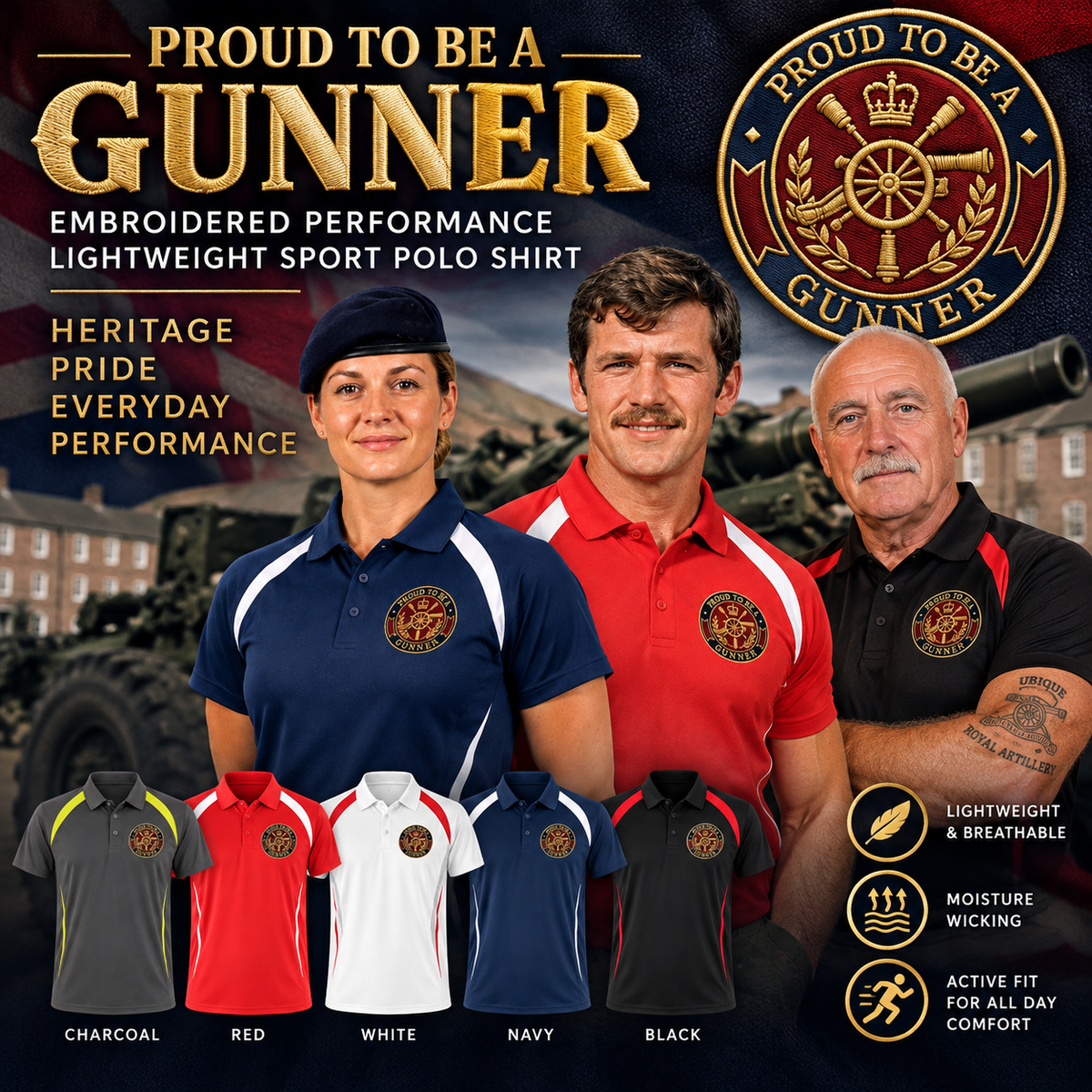 Royal Artillery Gunner Polo Shirt