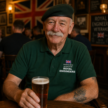 Proud to Have Served In The Royal Engineers Embroidered Classic Polo Shirt
