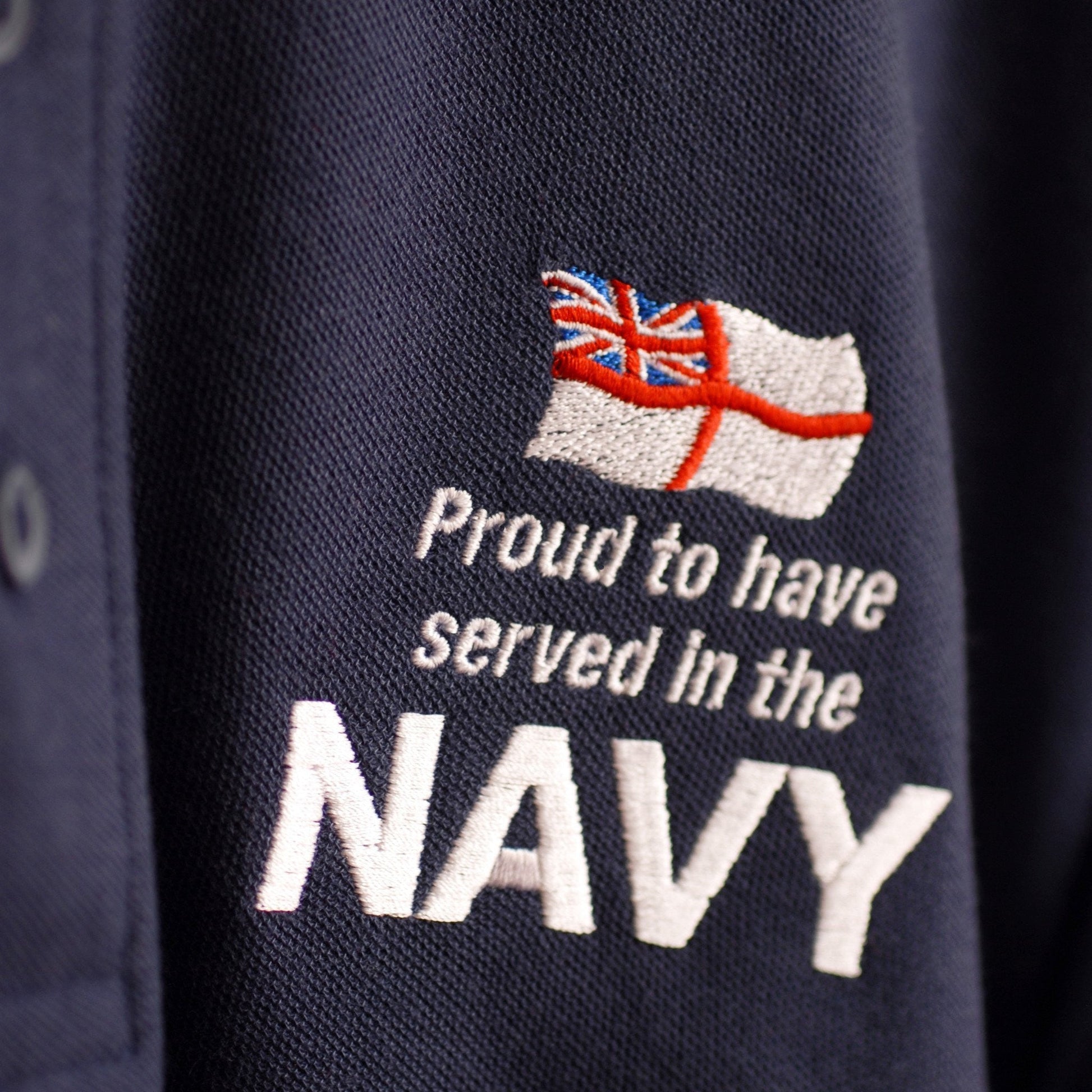 Navy Embroidered Badge