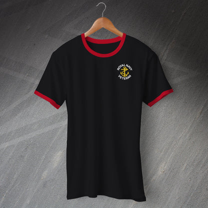 Royal Navy Veteran Anchor Ringer Shirt