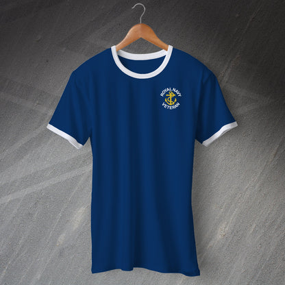 Royal Navy Veteran Anchor Ringer Shirt