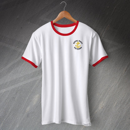 Royal Navy Veteran Anchor Ringer Shirt