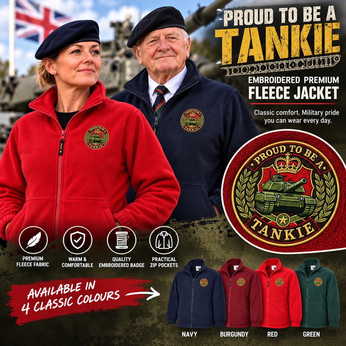 Royal Tank Regiment Tankie Fleece Jacket