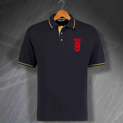 Rush 9 Embroidered Contrast Polo Shirt