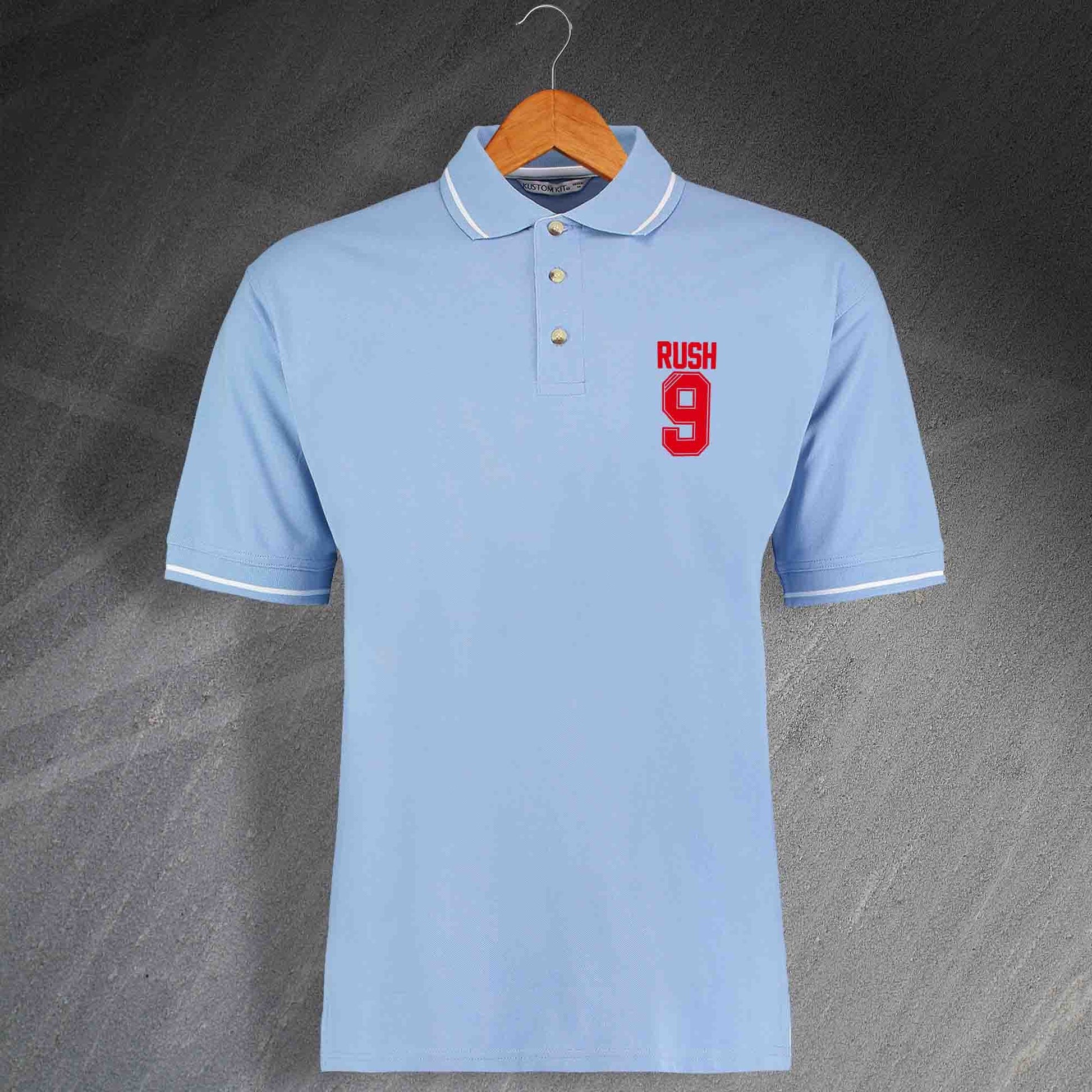 Rush 9 Embroidered Contrast Polo Shirt