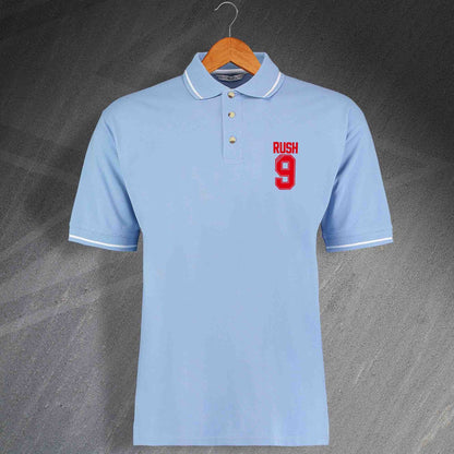 Rush 9 Embroidered Contrast Polo Shirt