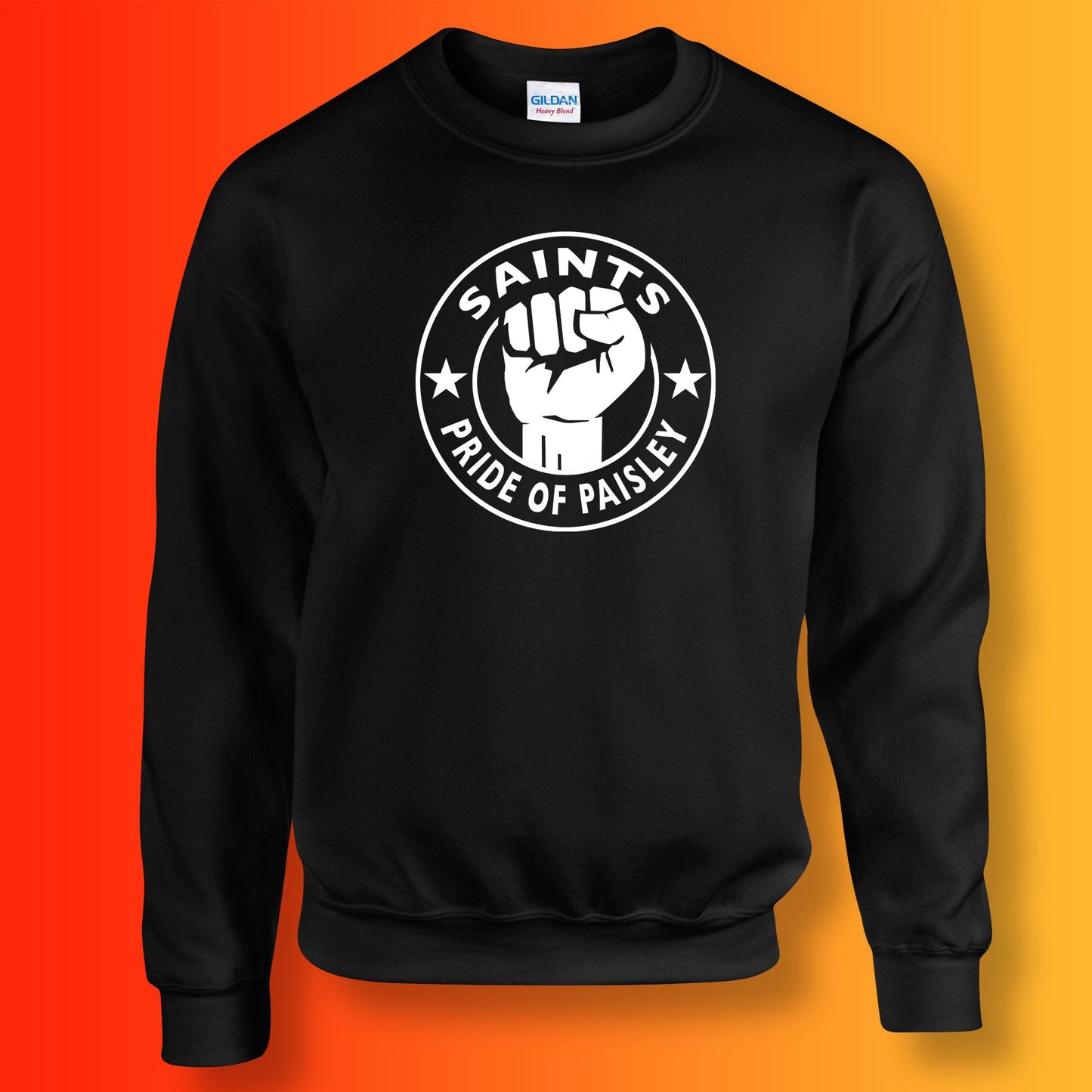 Saints Sweater with The Pride of Paisley Design Black