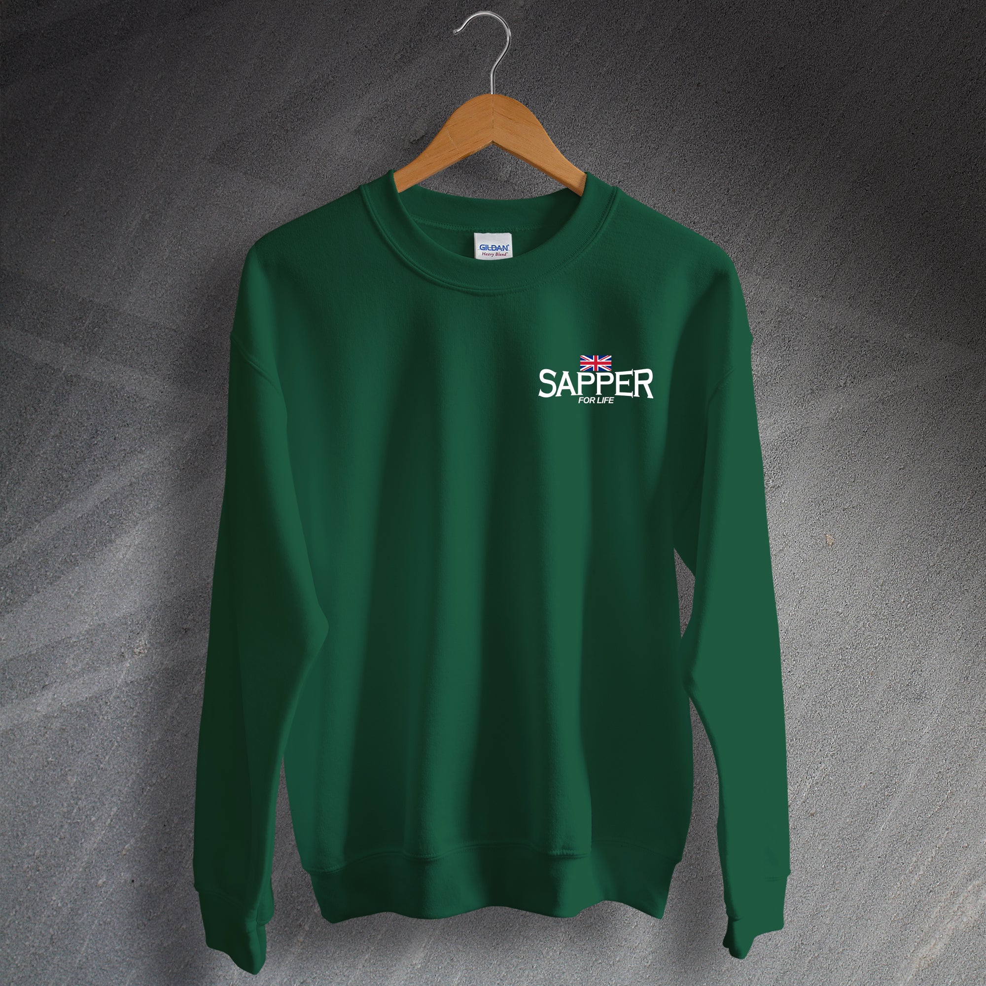 Sapper for Life Sweatshirt Embroidered Royal Engineers Clothing Paddywear