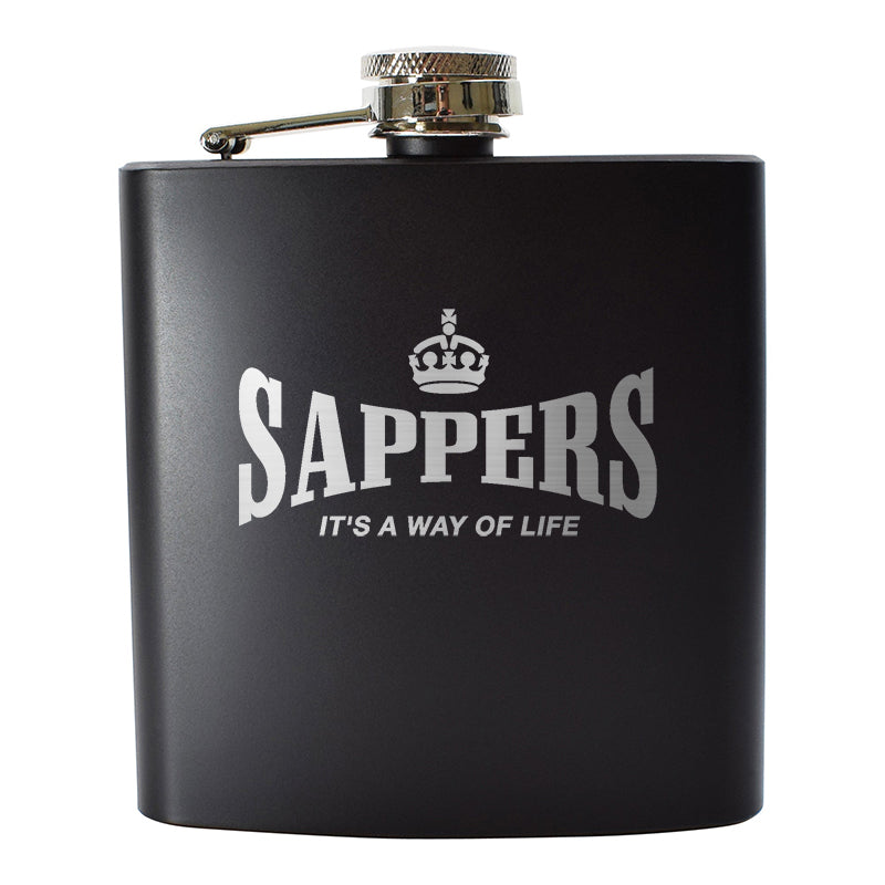 Royal Engineers Hip Flask | Sappers It's a Way of Life Hip Flasks ...
