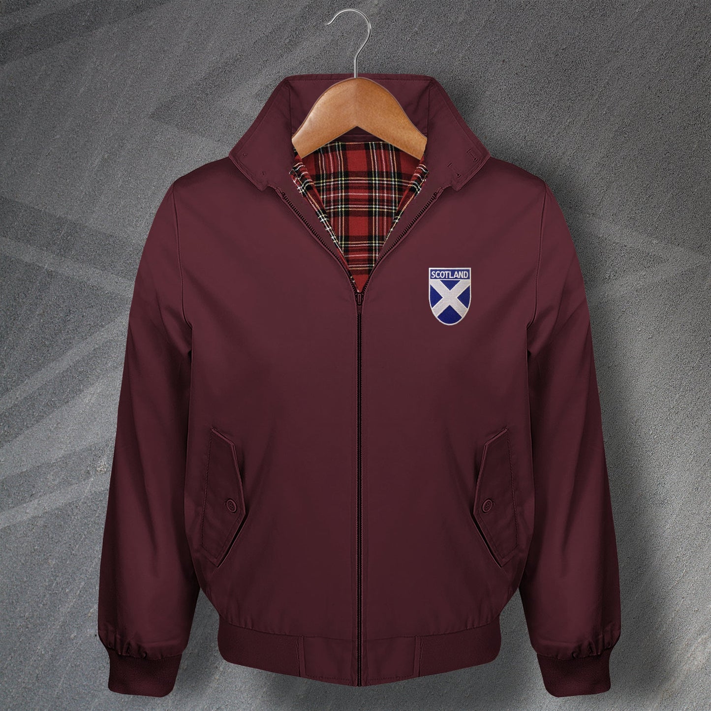 Flag of Scotland Shield Harrington Jacket