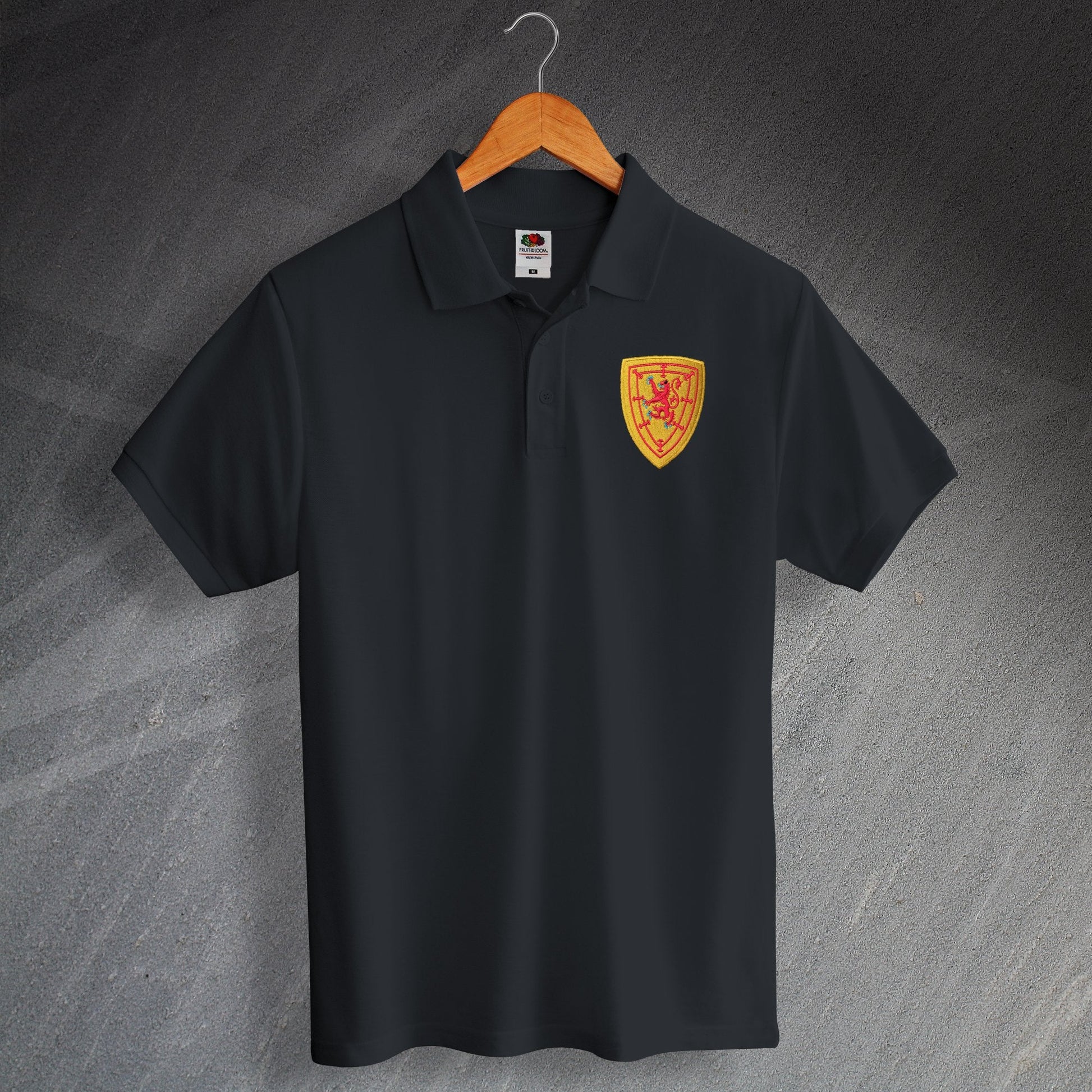 Retro Scotland Football Polo Shirt