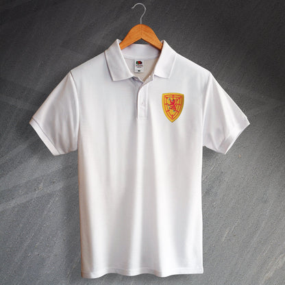 Retro Scotland Football Polo Shirt