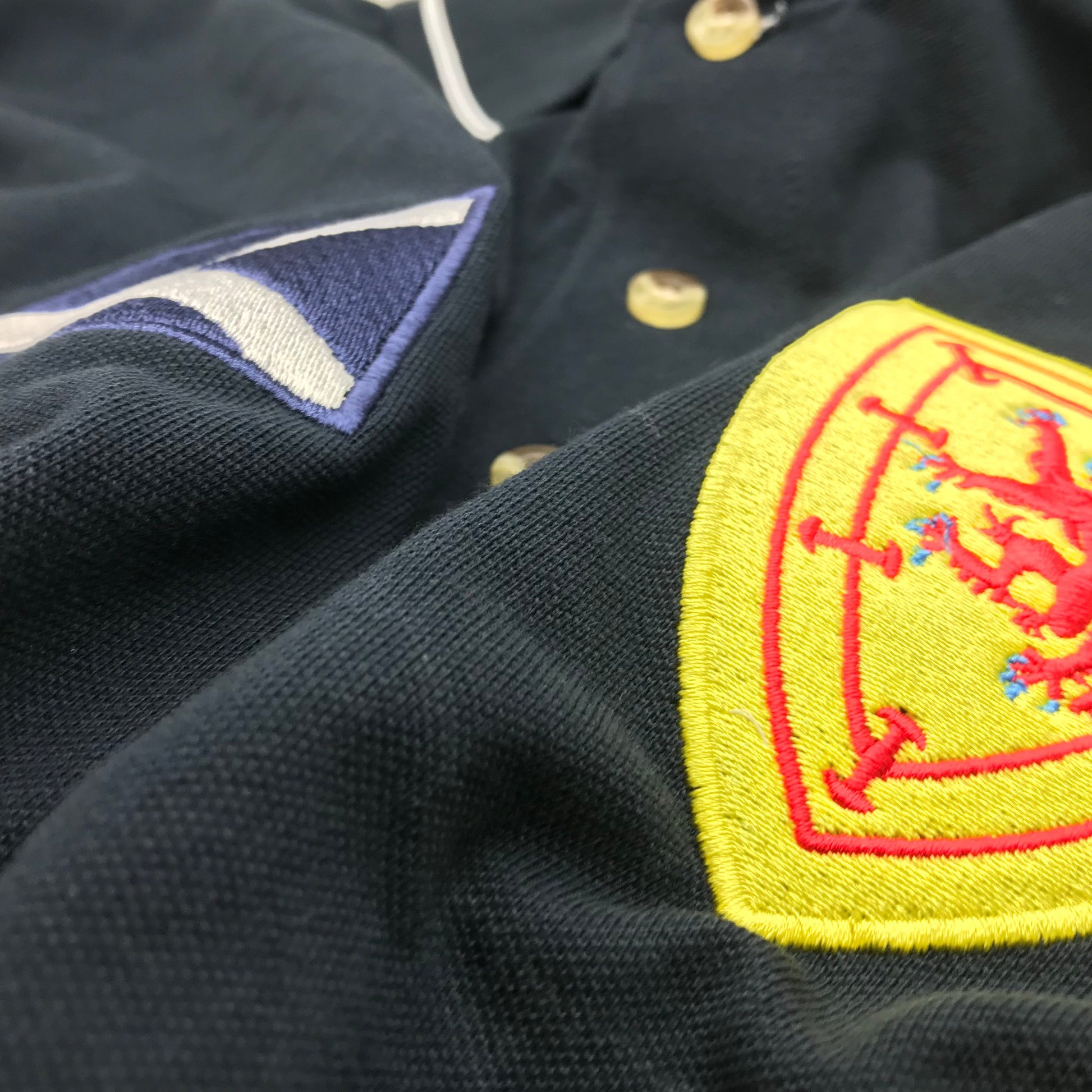Scotland Retro Contrast Polo Shirt