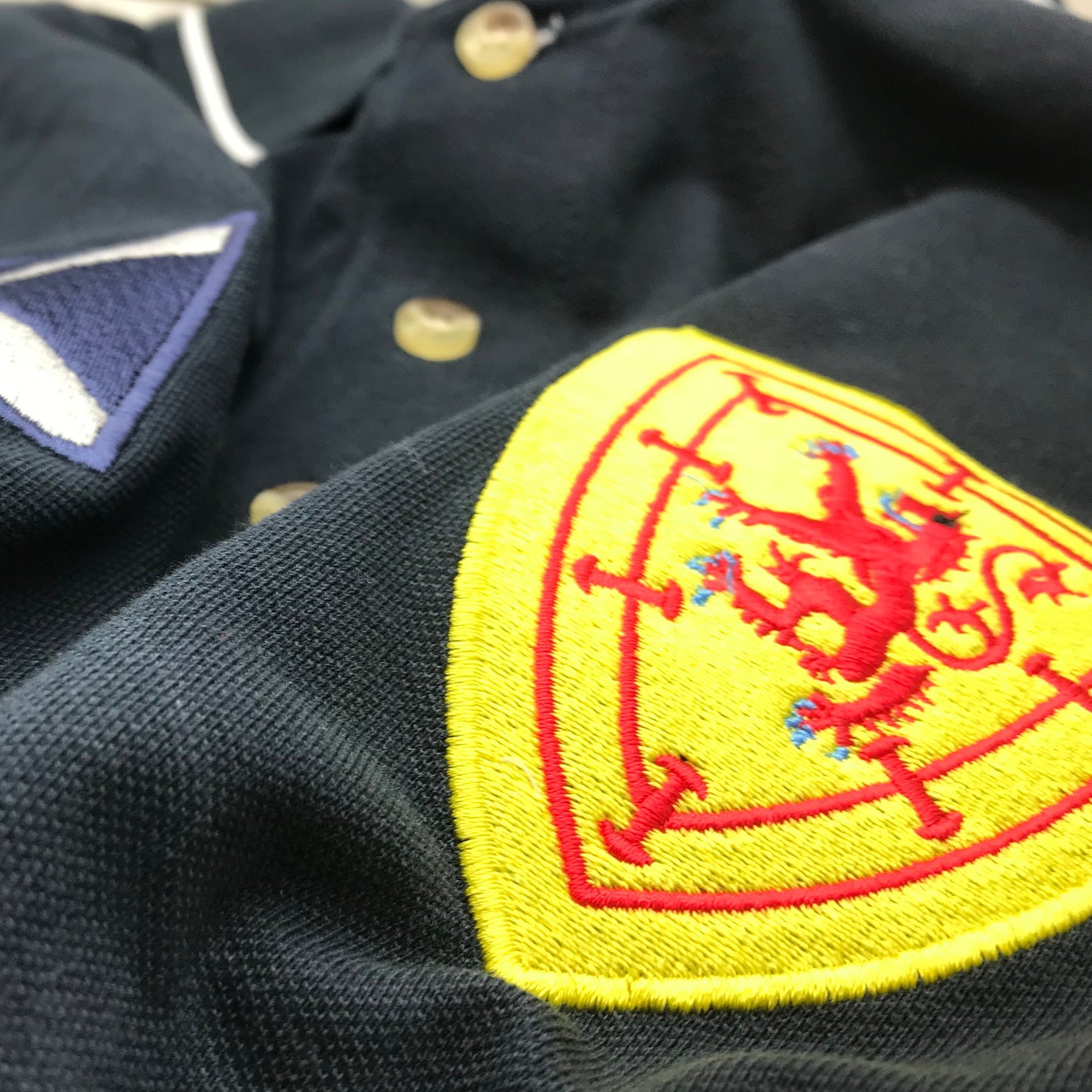 Scotland Retro Contrast Polo Shirt
