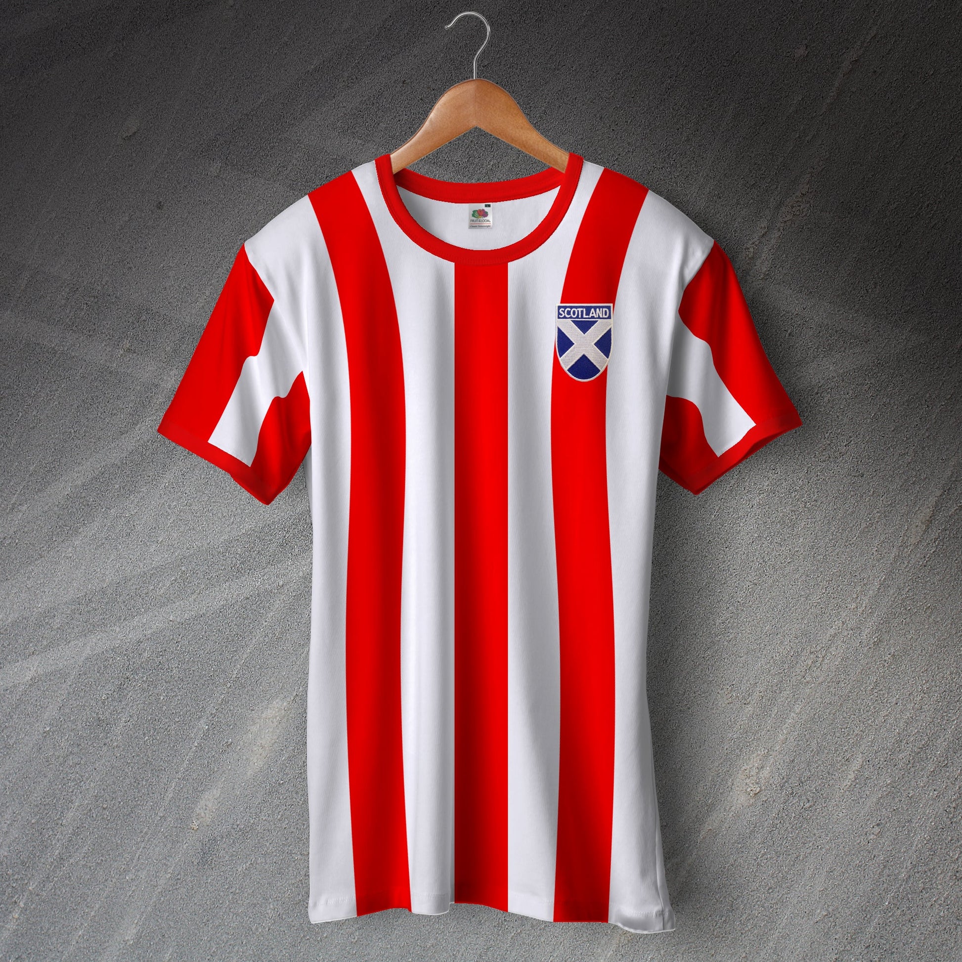 Scotland Ringer Shirt with Embroidered Badge