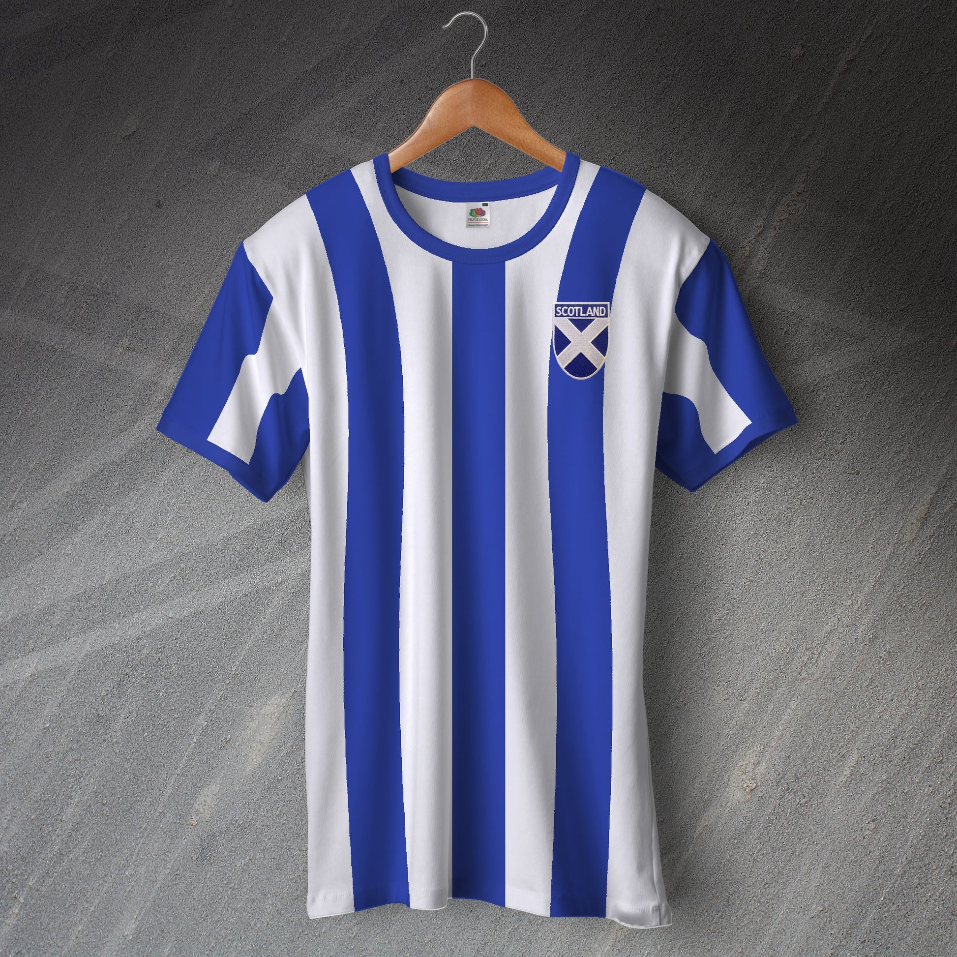 Scotland Ringer Shirt with Embroidered Badge