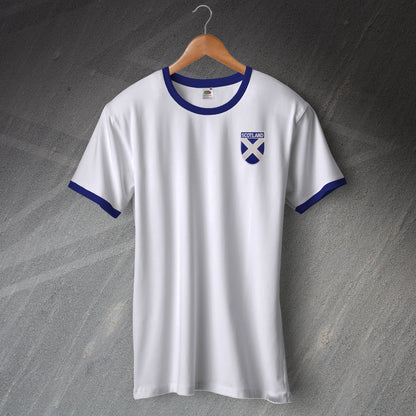 Scotland Ringer Shirt with Embroidered Badge