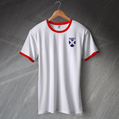 Scotland Ringer Shirt with Embroidered Badge