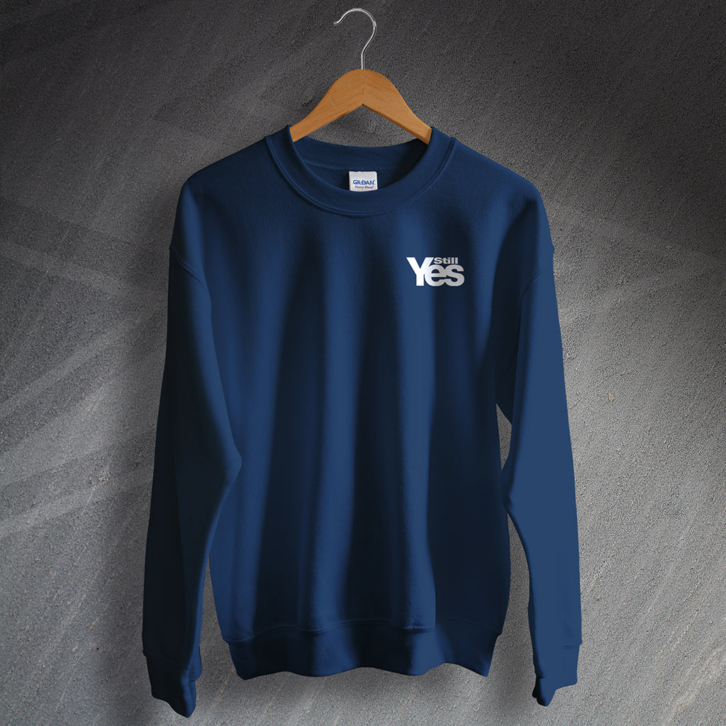 Scotland Sweatshirt Embroidered Still Yes