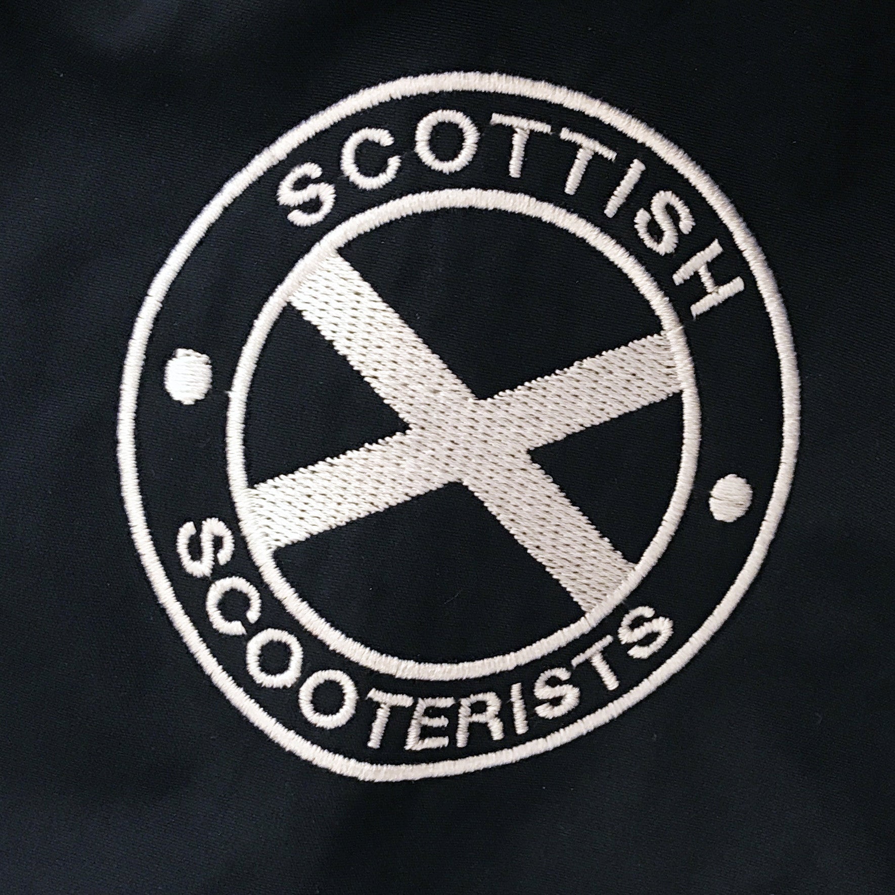 Scottish Scooterists Embroidered Badge