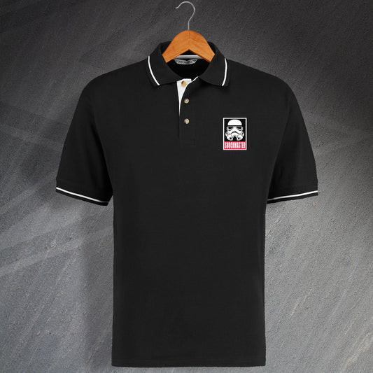 Shockmaster Embroidered Contrast Polo Shirt