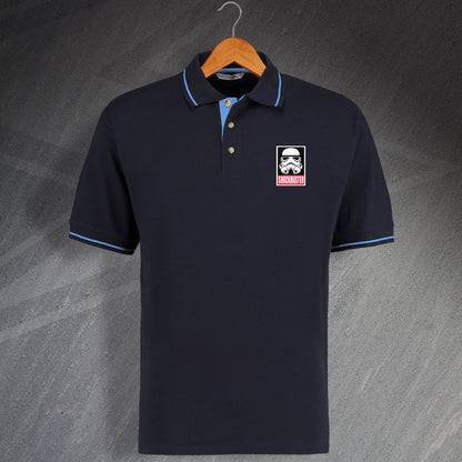 Shockmaster Embroidered Contrast Polo Shirt