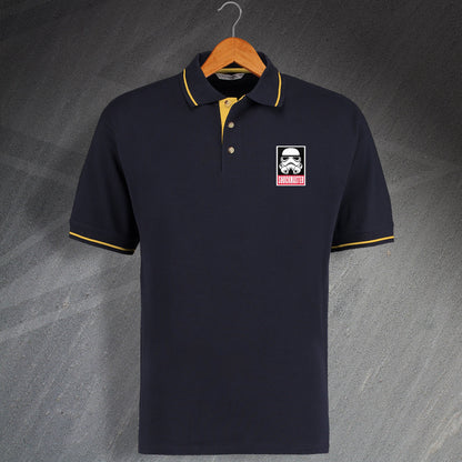 Shockmaster Embroidered Contrast Polo Shirt