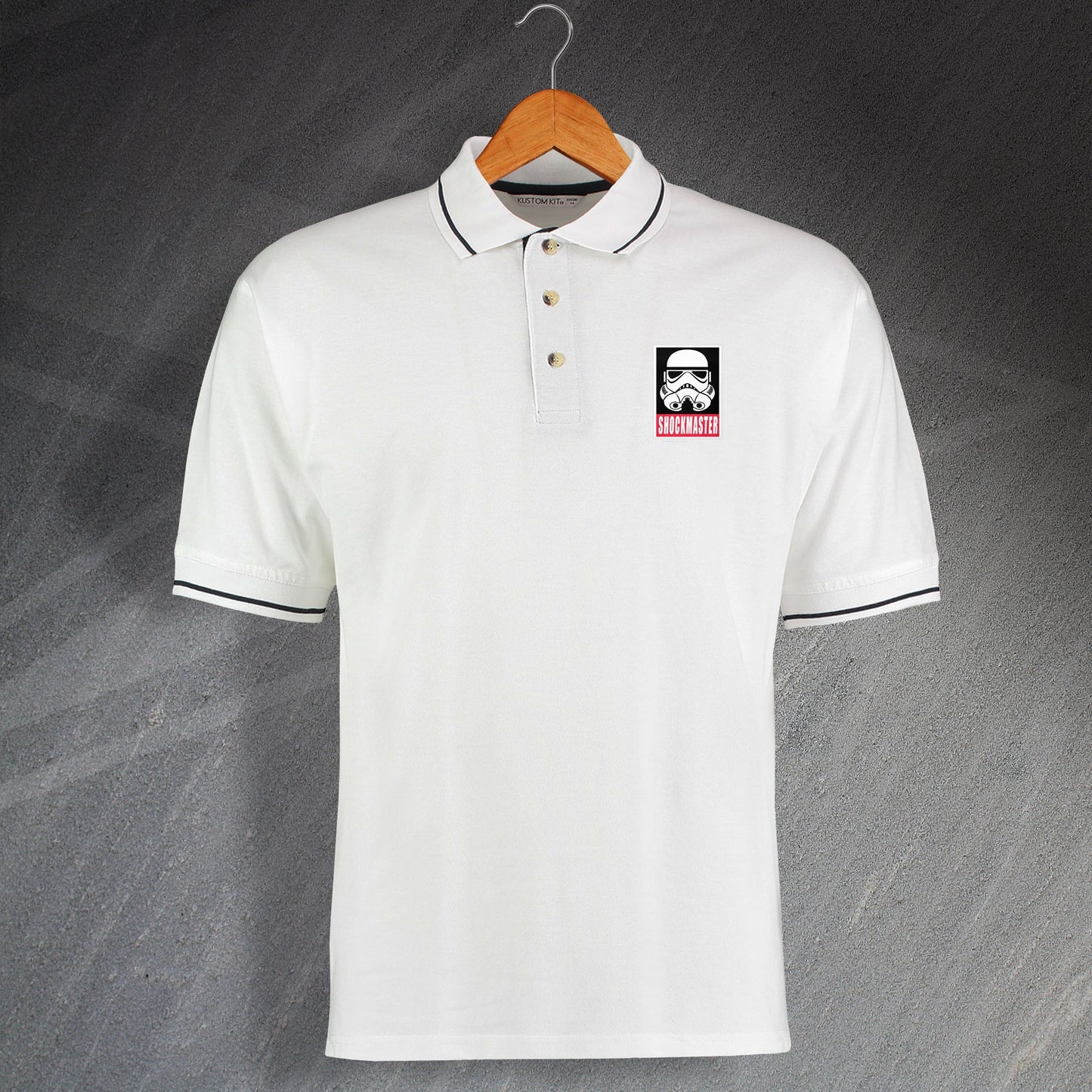 Shockmaster Embroidered Contrast Polo Shirt