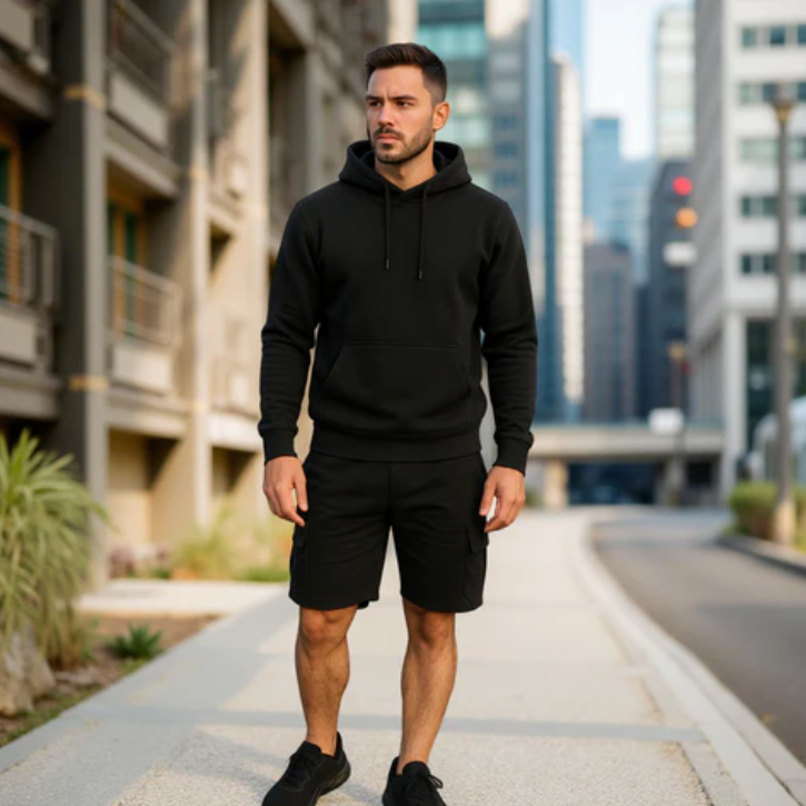 Mens Short & Hoodie Co-ord Set