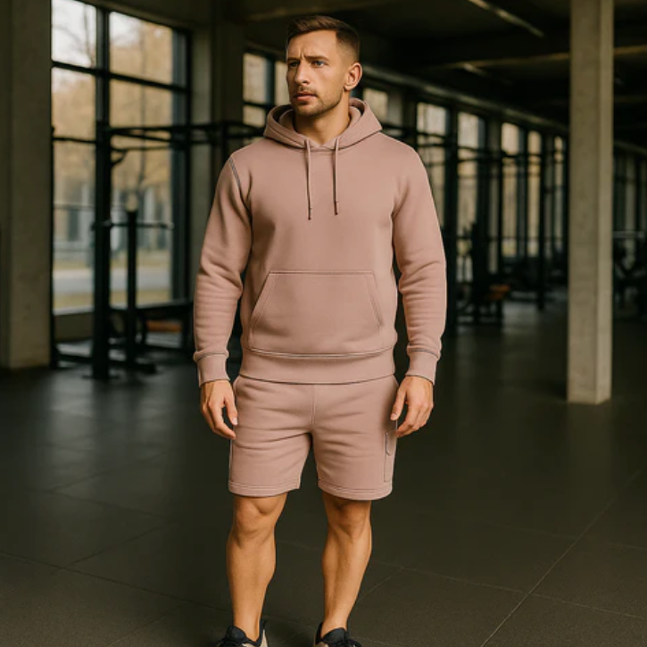 Mens Short & Hoodie Co-ord Set