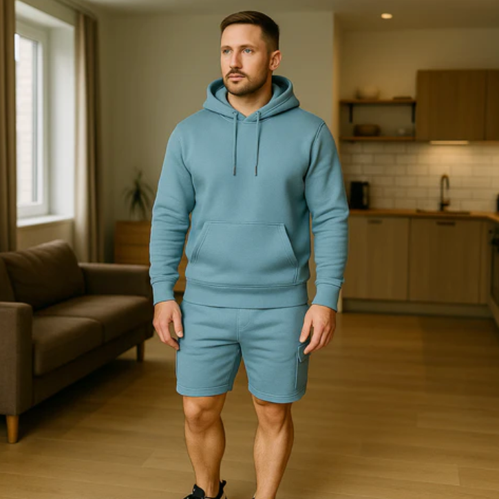 Mens Short & Hoodie Co-ord Set