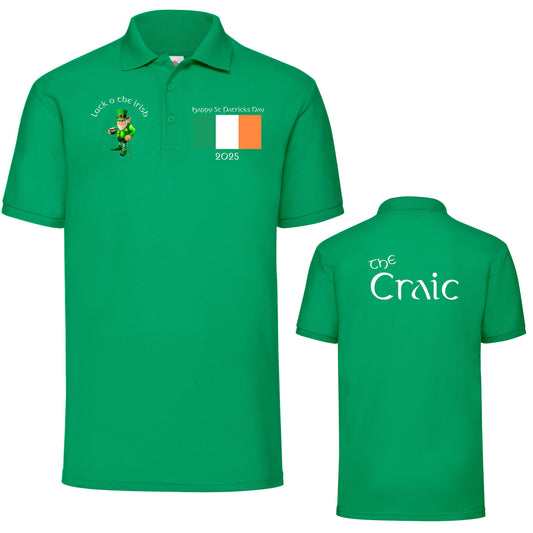 St Patricks Day 2025 Polo Shirt