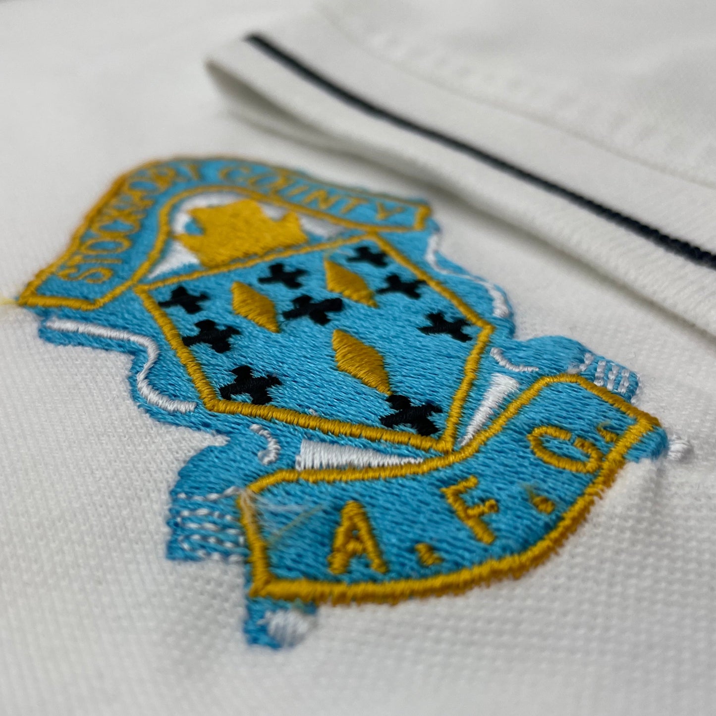 Retro Stockport Football Polo Shirt