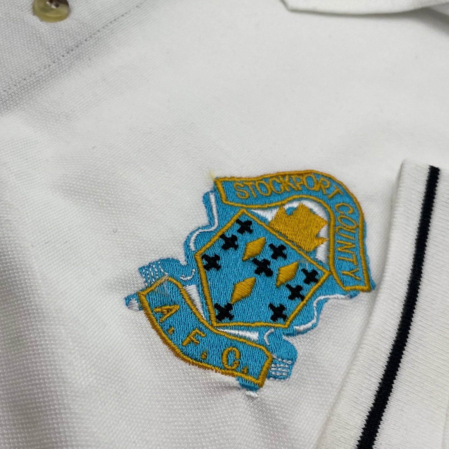 Retro Stockport Football Polo Shirt
