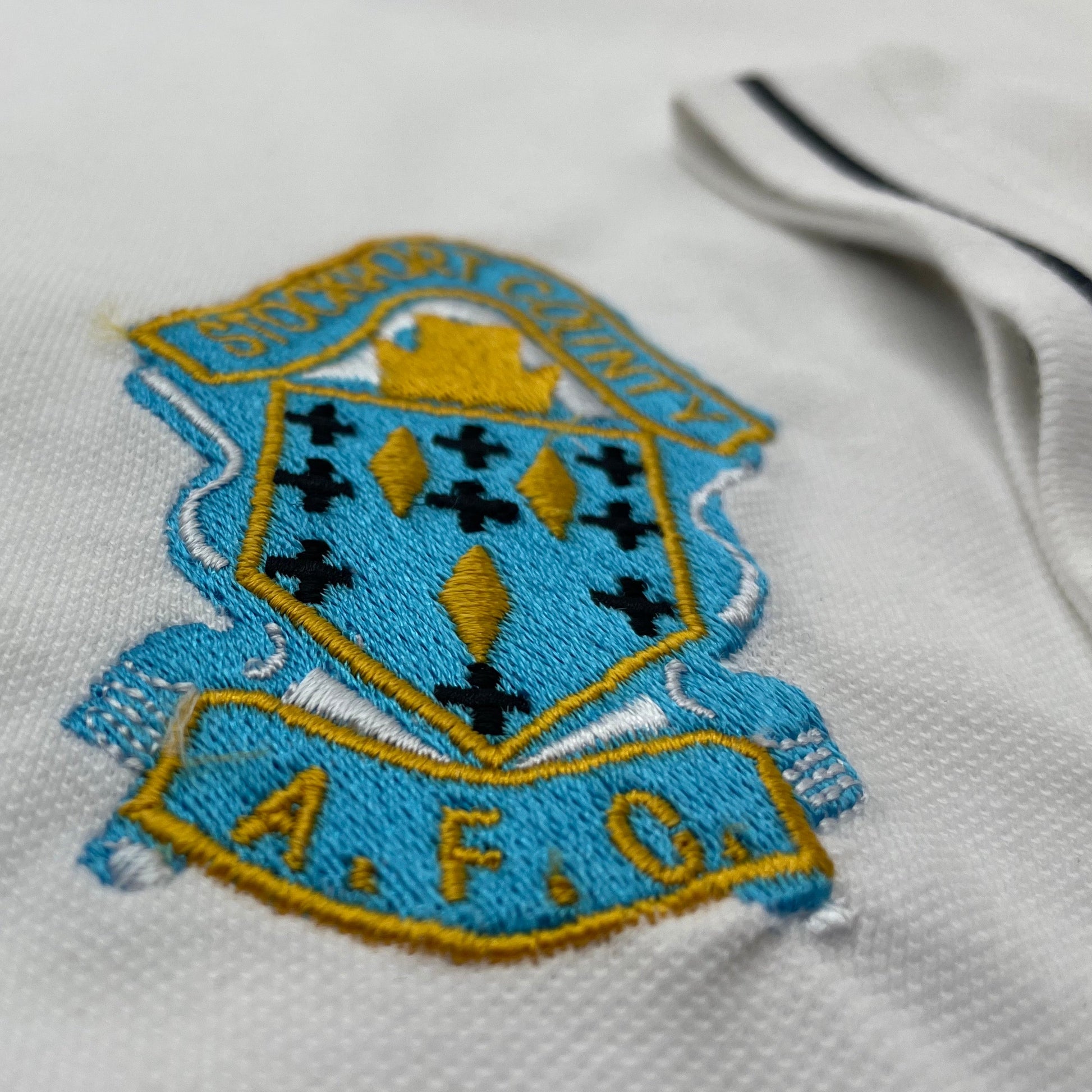 Retro Stockport Football Polo Shirt