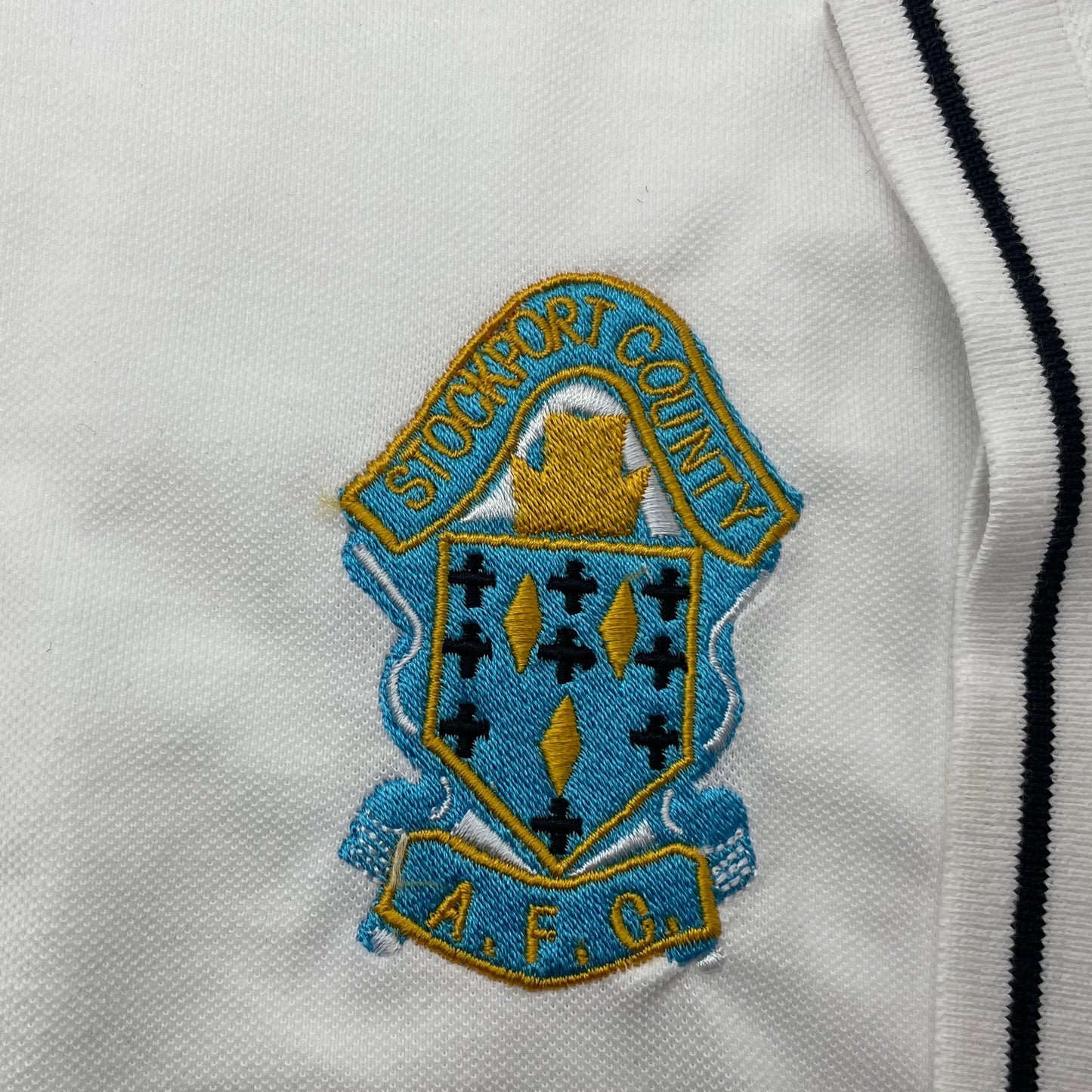 Retro Stockport Football Polo Shirt